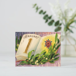  een blije nieuwjaarskaart briefkaart