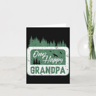 Eén blije opa-camper 1e verjaardag Camng Beer Kaart