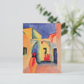 Een blik in een steegje, briefkaart (Staand voorkant)