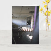 "Een blik in Lowertown Depot" verjaardagskaart Kaart (Gele Bloem)