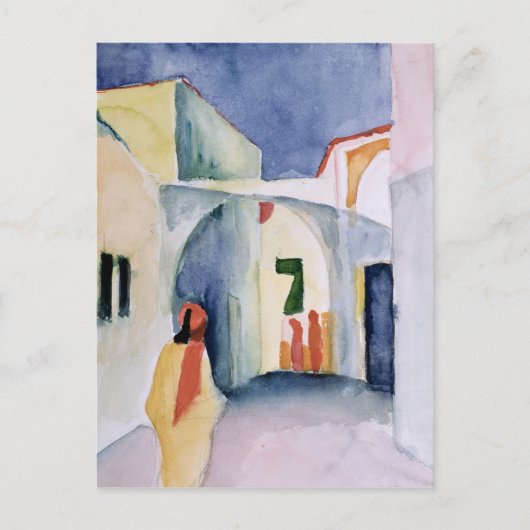 Een blik naar beneden op een Alley Briefkaart (Voorkant)