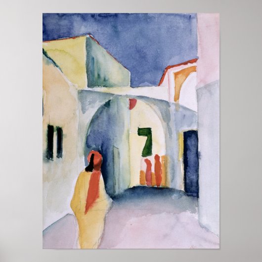 Een blik naar beneden op een Alley Poster (Voorkant)