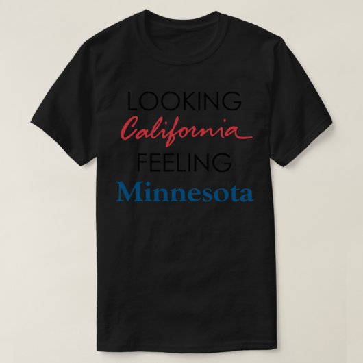 Een blik op California Feeling Minnesota, buiten h T-shirt (Design voorkant)