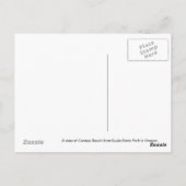 Een blik op Cannon beach op de Oregon coast. Briefkaart (Achterkant)