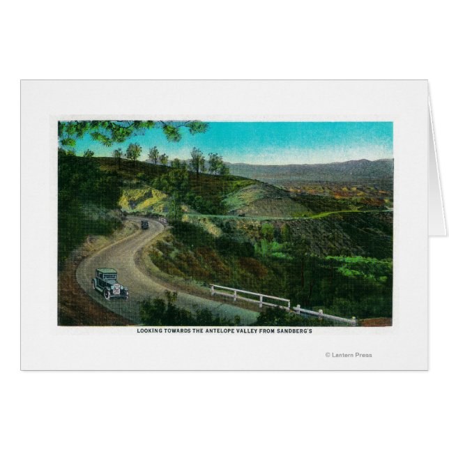 Een blik op de Antelope Valley van Sandberg's (Voorkant Horizontaal)