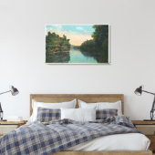Een blik op de Ashokan Reservoir Dam Canvas Afdruk (Insitu (Slaapkamer))