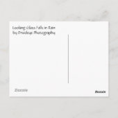 Een blik op de Herfst van glas in de regen Briefkaart (Achterkant)