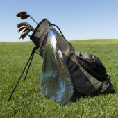 Een blik op de tropische Natuur van de Kokospalm Golfhanddoek (Groen)