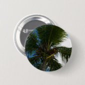 Een blik op de tropische Natuur van de Kokospalm Ronde Button 5,7 Cm (Voorkant /achterkant)