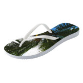 Een blik op de tropische Natuur van de Kokospalm Teenslippers (Schuin)