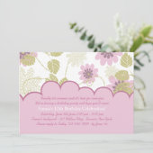 Een blik op de uitnodiging van de Garden Birthday (Staand voorkant)