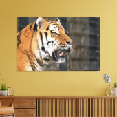 Een blik op een tijger canvas afdruk (Insitu (Woonkamer))