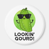 Een blik op Gourd Funny Cool Veggie Pun Magneet (Voorkant)