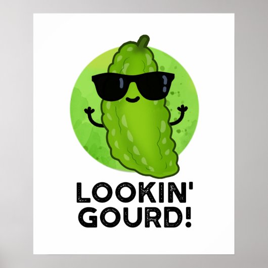 Een blik op Gourd Funny Cool Veggie Pun Poster (Voorkant)