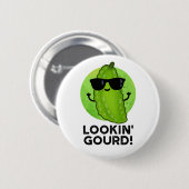 Een blik op Gourd Funny Cool Veggie Pun Ronde Button 5,7 Cm (Voorkant /achterkant)
