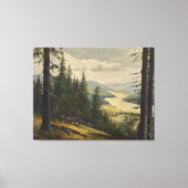 Een blik op het Zwarte Woud – Karl Julius Wilhelm Canvas Afdruk (Voorkant)