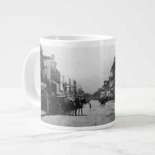 Een blik op West op Flagler Street Grote Koffiekop