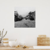 Een blik op West op Flagler Street Poster (Keuken)