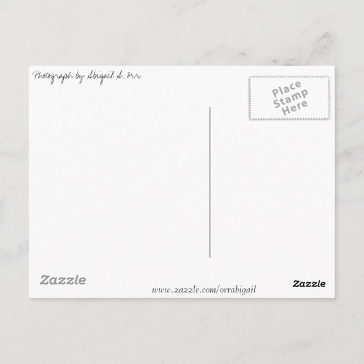 Een blik van dichtbij briefkaart (Achterkant)