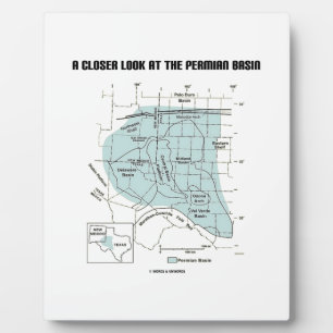 Een blik van dichtbij op het Permiaanse bekken (ka Fotoplaat