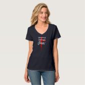 EEN BLOEDDONOR HEEFT MIJN LEVEN CHRISTELIJK. T-SHIRT (Voorkant volledig)