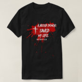 Een bloeddonor redde mijn Shirt Christelijk Jezus (Design voorkant)