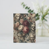 Een bloei om aan vast te houden - Gothic Victoriaa Feestdagenkaart (Staand voorkant)