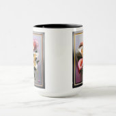 Een bloei van Calla lelies in pastelkleuren Mok (Midden)