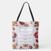 Een bloei van dankbaarheid voor elk bruidsmeisje tote bag (Achterkant)