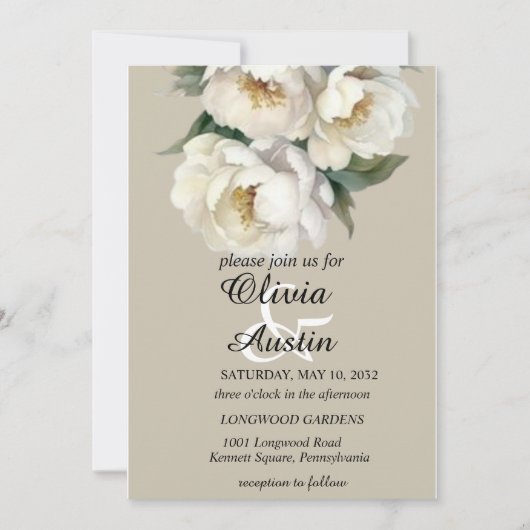 Een bloeiend begin kaart (Voorkant)