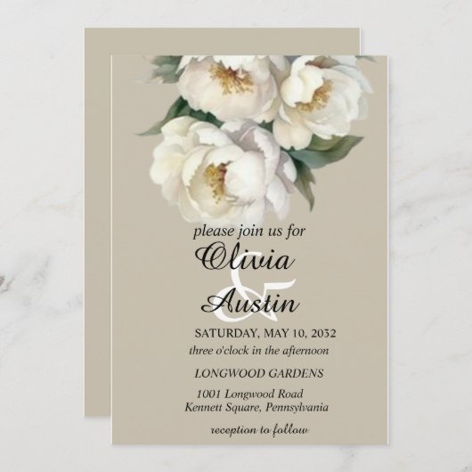 Een bloeiend begin kaart (Voorkant / Achterkant)