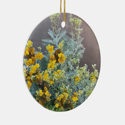 Een bloeiend Californië: Catalina Silverlace Keramisch Ornament (Rechts)