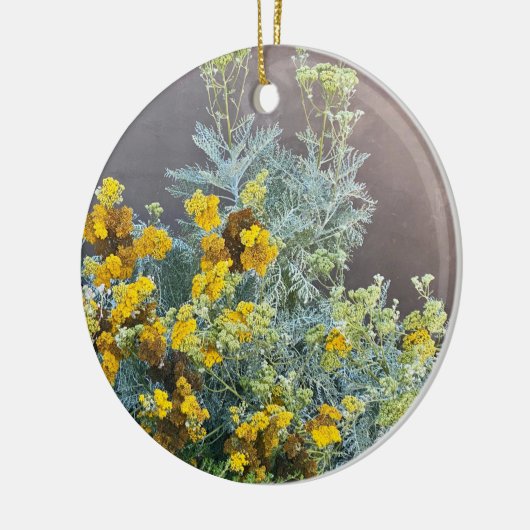 Een bloeiend Californië: Catalina Silverlace Keramisch Ornament (Links)