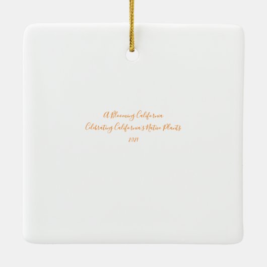 Een bloeiend Californië: Colour Celebration 2021 Keramisch Ornament (Achterkant)