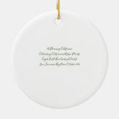 Een bloeiend Californië: Coyote Struik Keramisch Ornament (Achterkant)