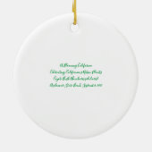 Een bloeiend Californië: Coyote Struik Keramisch Ornament (Achterkant)