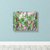 Een bloeiend Californië: Lente in roze Canvas Afdruk (Insitu (Houten vloer))