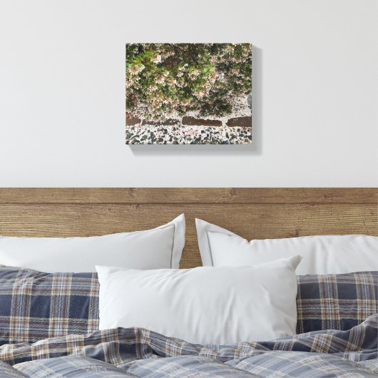 Een bloeiend Californië: Manzanita Snow Canvas Afdruk (Insitu (Slaapkamer))