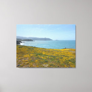 Een bloeiend Californië: Mori Point Canvas Afdruk