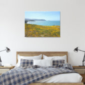 Een bloeiend Californië: Mori Point Canvas Afdruk (Insitu (Slaapkamer))
