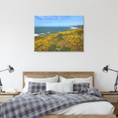 Een bloeiend Californië: Mori Point Canvas Afdruk (Insitu (Slaapkamer))
