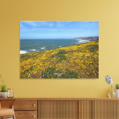 Een bloeiend Californië: Mori Point Canvas Afdruk (Insitu (Woonkamer))