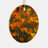 Een bloeiend Californië: papavers Keramisch Ornament (Rechts)
