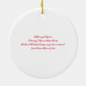 Een bloeiend Californië: Roodblowered Buckwheat Keramisch Ornament (Achterkant)