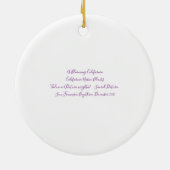 Een bloeiend Californië: Sacred Datura Ceramic Orn Keramisch Ornament (Achterkant)