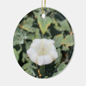 Een bloeiend Californië: Sacred Datura Keramisch Ornament (Links)
