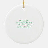 Een bloeiend Californië: Sacred Datura Keramisch Ornament (Achterkant)