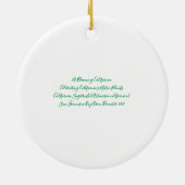 Een bloeiend Californië: Sagebrush Ceramic Ornamen Keramisch Ornament (Achterkant)