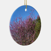 Een bloeiend Californië: Westerne Redbud Keramisch Ornament (Rechts)