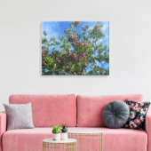 Een bloeiend Californië:woestijn Willow Canvas Afdruk (Insitu (Woonkamer))